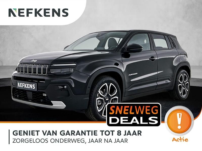 Zwart Nieuw 2025 Jeep Avenger EV Summit SUV | € 35.425 - Afbeelding 1/4
