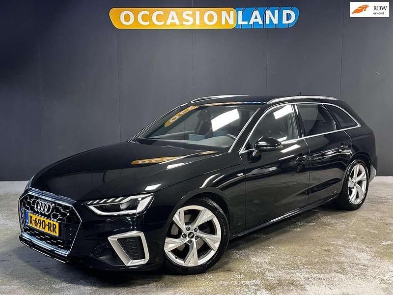 Zwart Gebruikt 2021 Audi A4 S-Line Stationwagen | € 25.400 (Super prijs) - Afbeelding 1/4