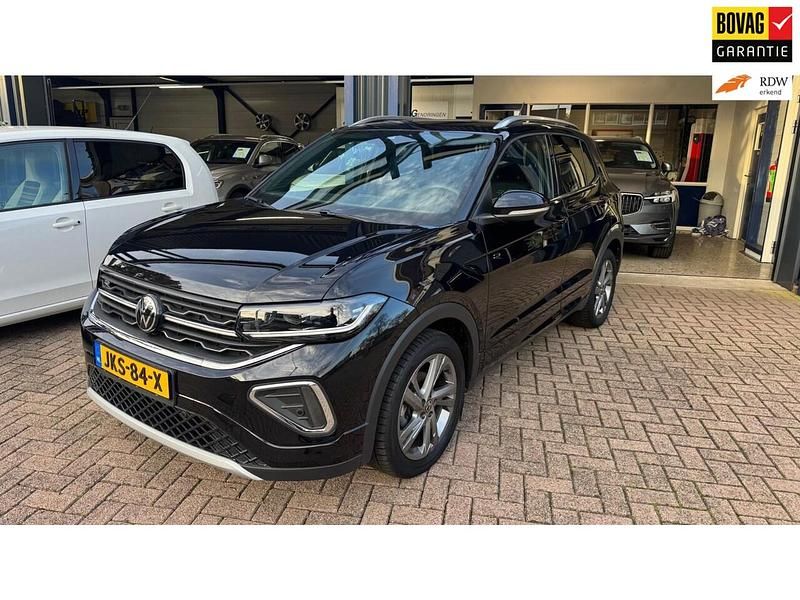 Zwart Gebruikt 2024 VW T-Cross R-line SUV | € 28.995 (Iets duurder) - Afbeelding 1/4
