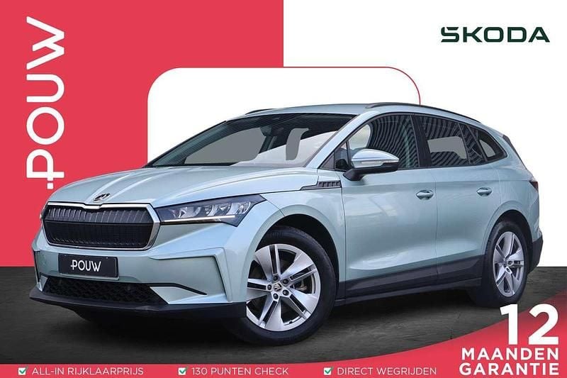 Grijs Gebruikt 2021 Skoda Enyaq iV SUV | € 23.950 (Eerlijke prijs) - Afbeelding 1/4