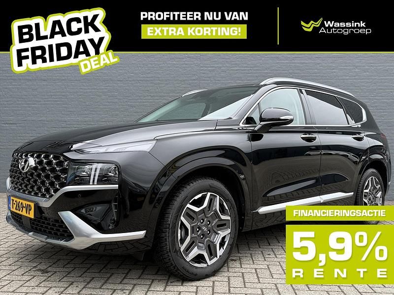 Zwart Gebruikt 2023 Hyundai Santa Fe Premium SUV | € 40.999 (Goede deal) - Afbeelding 1/3