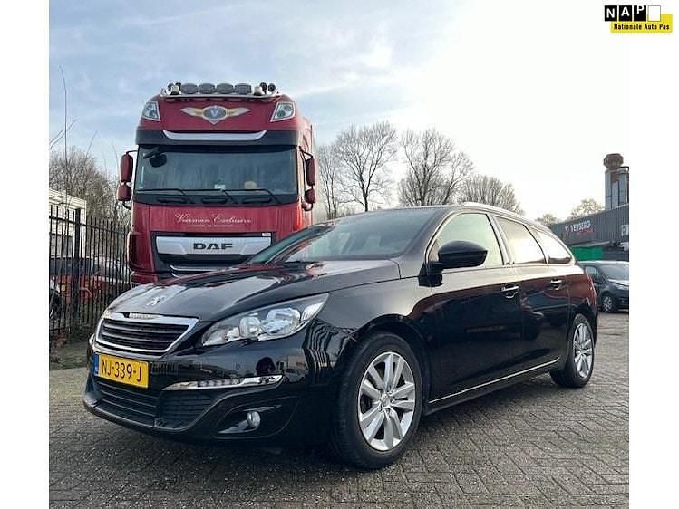Zwart Gebruikt 2017 Peugeot 308 Stationwagen | € 7.800 (Eerlijke prijs) - Afbeelding 1/4