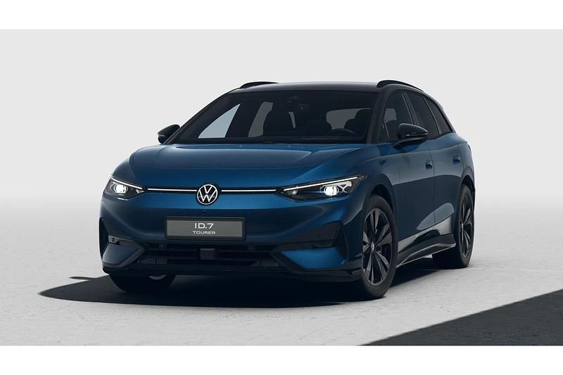 Aquamarine blue met zwart dak Gebruikt 2023 VW ID.7 Edition Stationwagen | € 51.265 (Iets duurder) - Afbeelding 1/4