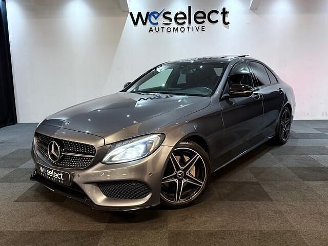 Grijs Gebruikt 2018 Mercedes C180 AMG Sedan | € 25.950 (Eerlijke prijs) - Afbeelding 1/4