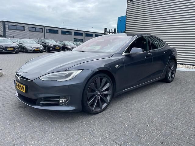 Grijs Gebruikt 2017 Tesla Model S Sedan | € 19.250 (Super prijs) - Afbeelding 1/4