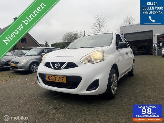 Wit Gebruikt 2015 Nissan Micra Pack Hatchback | € 5.950 (Eerlijke prijs) - Afbeelding 1/4