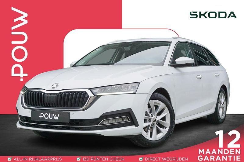 Wit Occasion 2021 Skoda Octavia Business Line Stationwagen | € 18.950 (Eerlijke prijs) - Afbeelding 1/4
