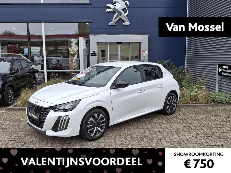 Wit Nieuw 2025 Peugeot 208 Style Hatchback | € 26.740 (Goede deal) - Afbeelding 1/3