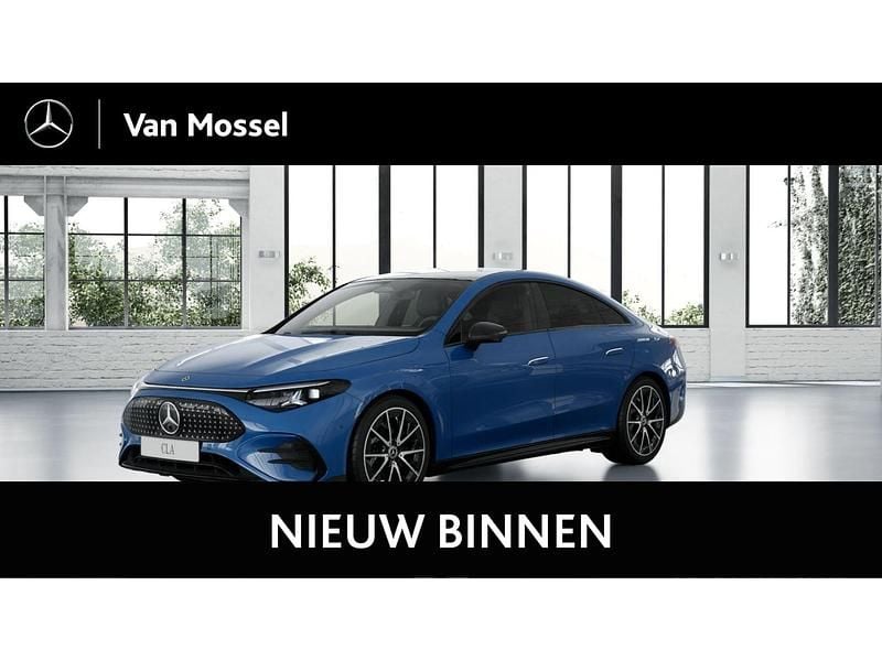 Blauw Nieuw 2025 Mercedes CLA 250+ AMG line Sedan | € 59.886 (Eerlijke prijs) - Afbeelding 1/4