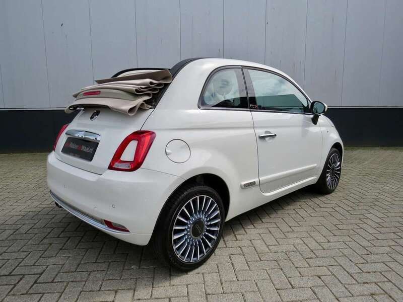 Wit Gebruikt 2018 Fiat 500C Lounge Cabriolet | € 13.450 (Eerlijke prijs) - Afbeelding 1/3