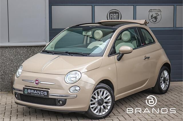 Beige Gebruikt 2015 Fiat 500C Lounge Cabriolet | € 9.950 (Eerlijke prijs) - Afbeelding 1/4
