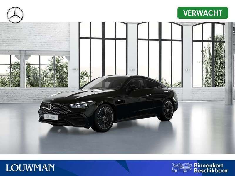 Zwart, metallic lak Nieuw 2025 Mercedes CLE300 AMG line Coupé | € 84.355 - Afbeelding 1/4