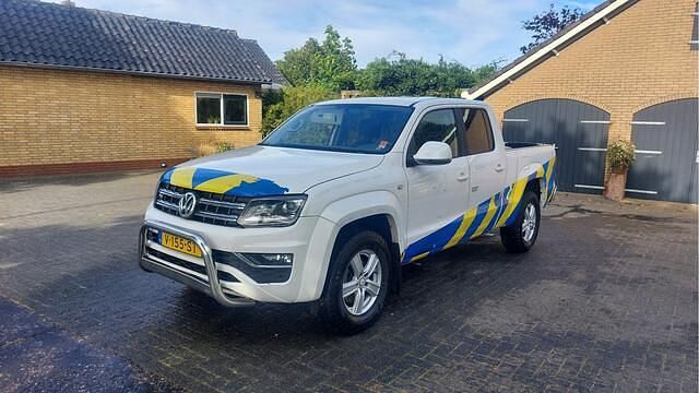 Wit Gebruikt 2018 VW Amarok Highline Pickup | € 7.250 - Afbeelding 1/4