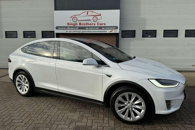 Wit Gebruikt 2019 Tesla Model X SUV | € 36.999 (Eerlijke prijs) - Afbeelding 1/4