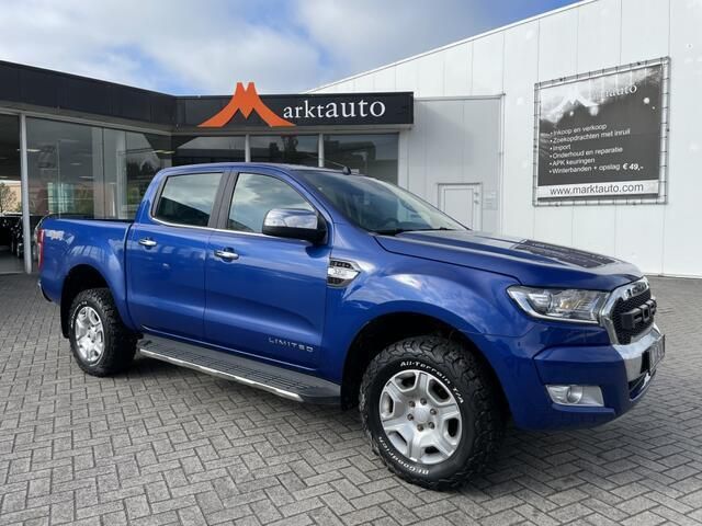 Blauw, metallic lak Gebruikt 2017 Ford Ranger Limited Pickup | € 22.900 - Afbeelding 1/4