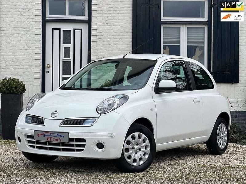 Wit Gebruikt 2010 Nissan Micra Hatchback | € 3.650 (Duur) - Afbeelding 1/4