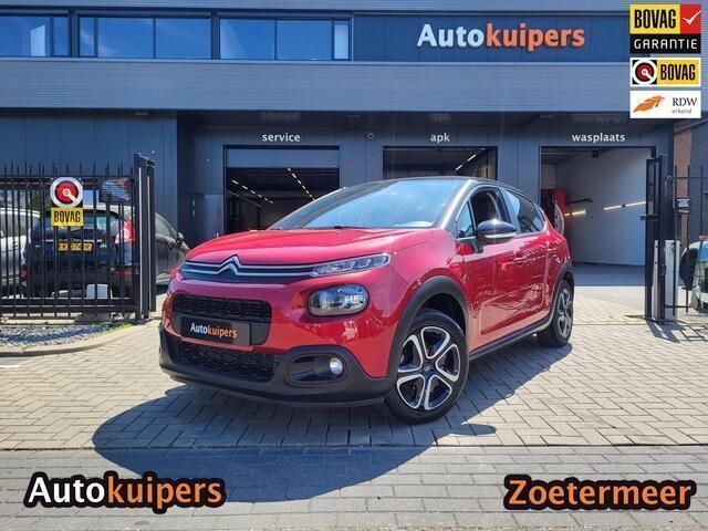 Rood Gebruikt 2019 Citroën C3 PureTech Hatchback | € 10.950 (Eerlijke prijs) - Afbeelding 1/4