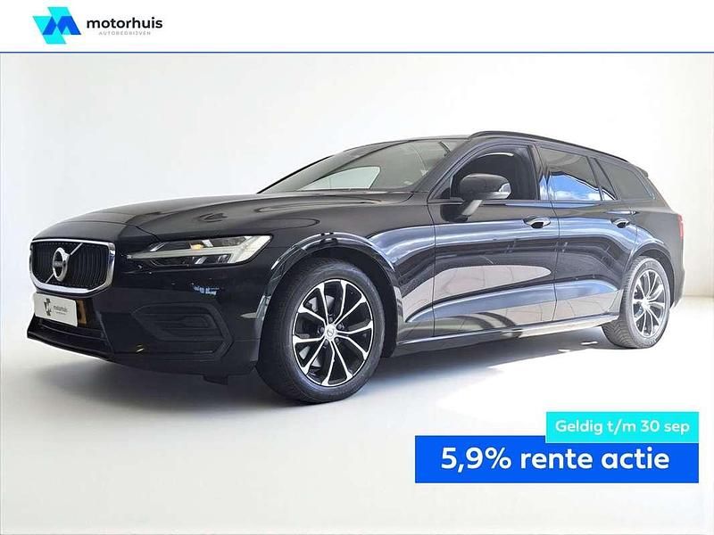Zwart Gebruikt 2022 Volvo V60 Momentum Stationwagen | € 22.495 (Super prijs) - Afbeelding 1/4