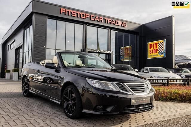 Zwart Gebruikt 2008 Saab 9-3 Cabriolet Vector Cabriolet | € 19.450 - Afbeelding 1/4