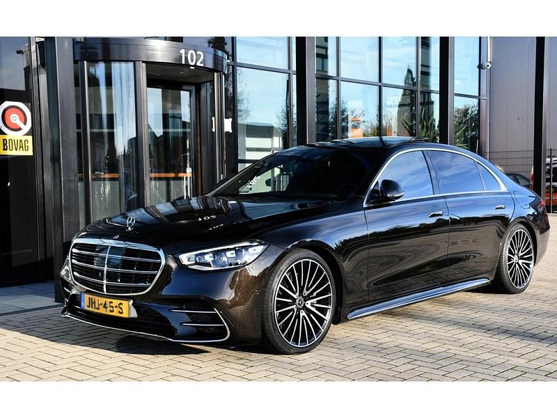 Zwart Gebruikt 2022 Mercedes S580 AMG line Sedan | € 88.500 (Eerlijke prijs) - Afbeelding 1/4
