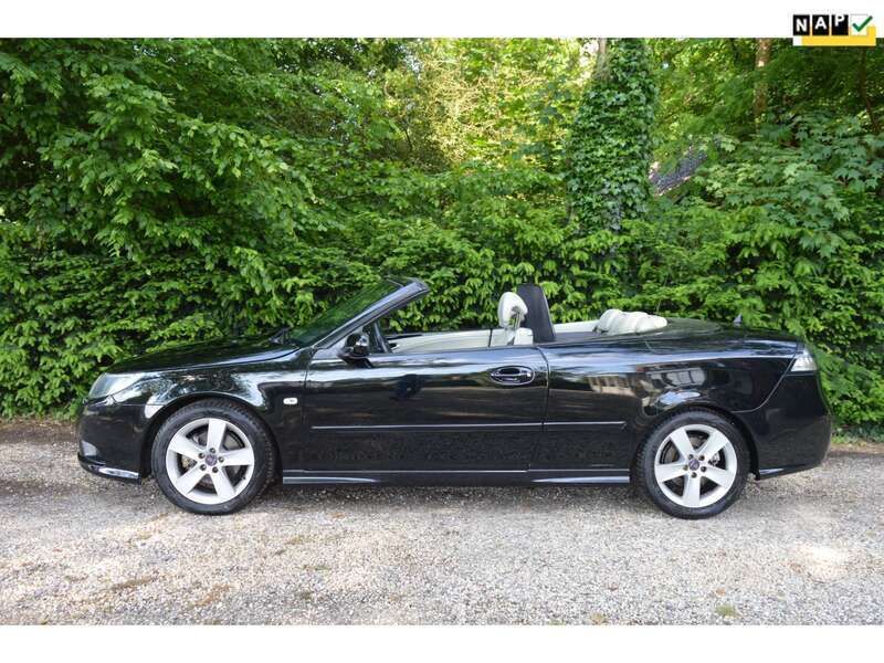 Zwart Gebruikt 2009 Saab 9-3 Cabriolet Linear Cabriolet | € 9.995 (Super prijs) - Afbeelding 1/4