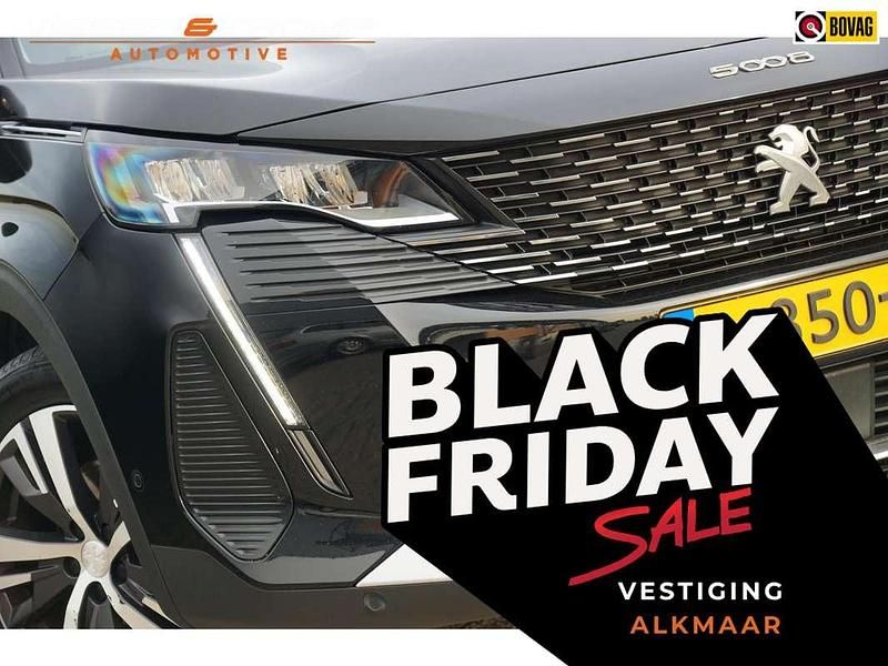 Zwart Gebruikt 2021 Peugeot 5008 Allure MPV | € 18.925 (Eerlijke prijs) - Afbeelding 1/4