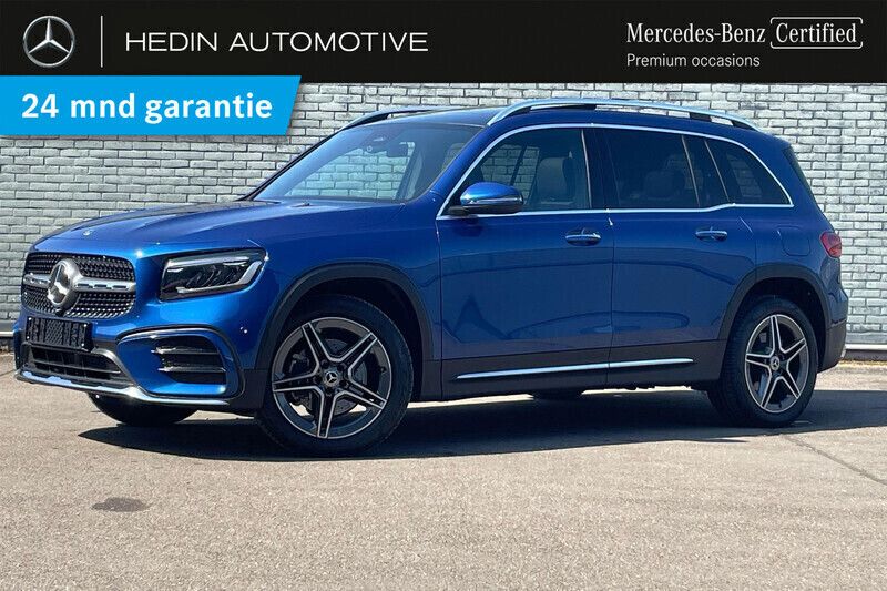 Blauw Gebruikt 2024 Mercedes GLB200 AMG line SUV | € 59.900 (Iets duurder) - Afbeelding 1/4