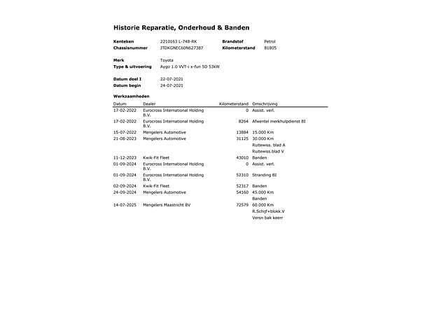 Occasion Toyota Aygo 72 PK (52 kW) 2021 Rood Hatchback