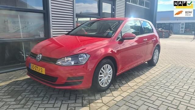 Rood Gebruikt 2013 VW Golf VII Hatchback | € 5.950 (Super prijs) - Afbeelding 1/4