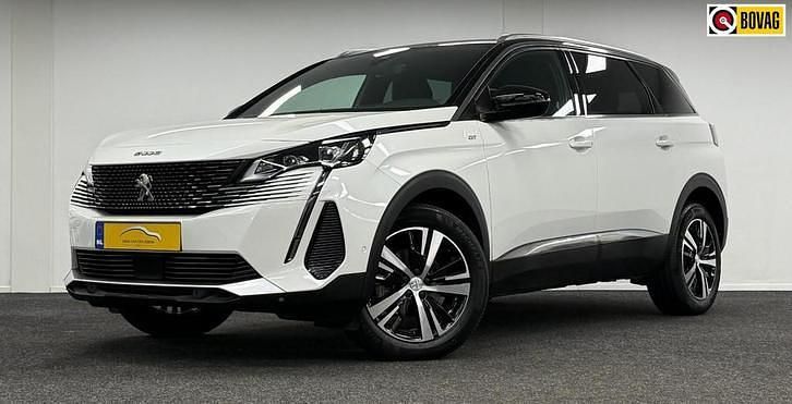 Wit Gebruikt 2022 Peugeot 5008 GT-line MPV | € 28.995 (Eerlijke prijs) - Afbeelding 1/3