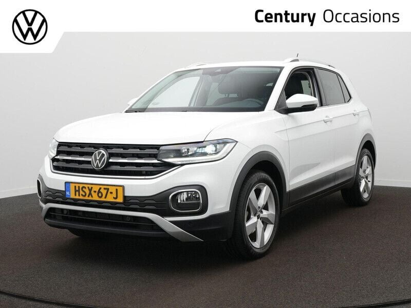 Wit Gebruikt 2023 VW T-Cross R-line SUV | € 28.900 (Eerlijke prijs) - Afbeelding 1/4