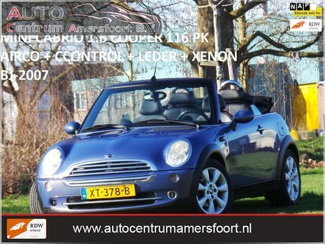 Blauw, metallic lak Gebruikt 2007 Mini Cooper S Cabriolet Cabriolet | € 4.949 (Goede deal) - Afbeelding 1/4