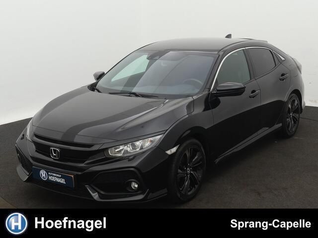 Zwart, metallic lak Gebruikt 2018 Honda Civic Elegance Hatchback | € 17.500 (Eerlijke prijs) - Afbeelding 1/4