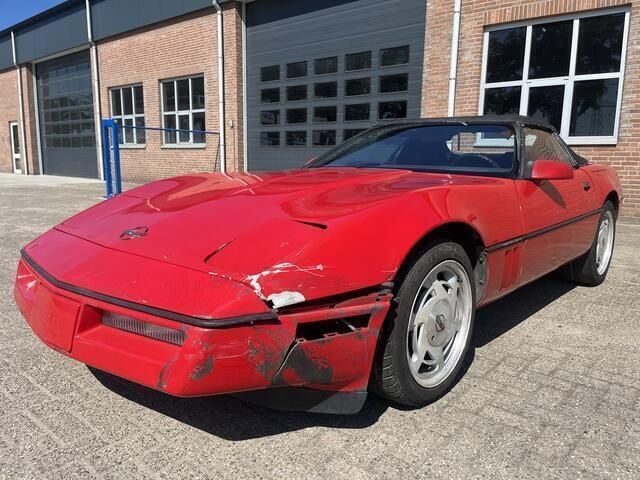 Rood Gebruikt 1989 Corvette C4 Cabriolet | € 6.900 - Afbeelding 1/4