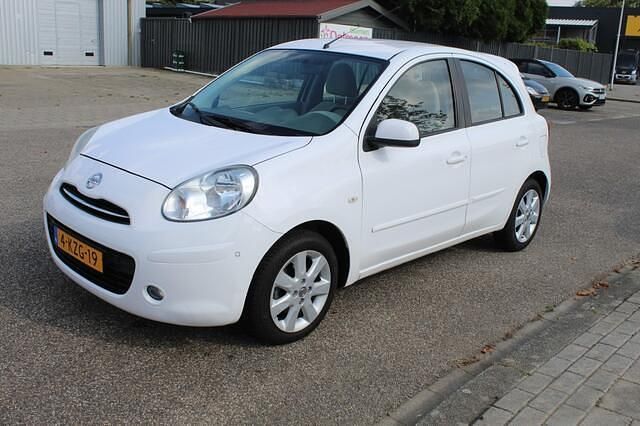 Wit Gebruikt 2013 Nissan Micra S Hatchback | € 6.950 (Goede deal) - Afbeelding 1/4