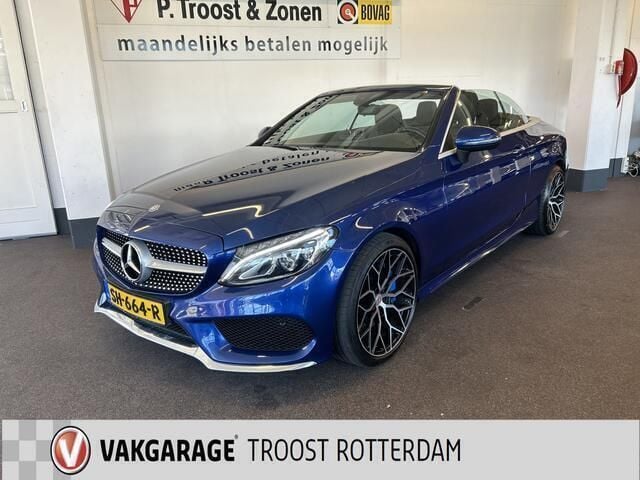 Blauw Gebruikt 2017 Mercedes C300 AMG line Cabriolet | € 33.450 (Goede deal) - Afbeelding 1/4