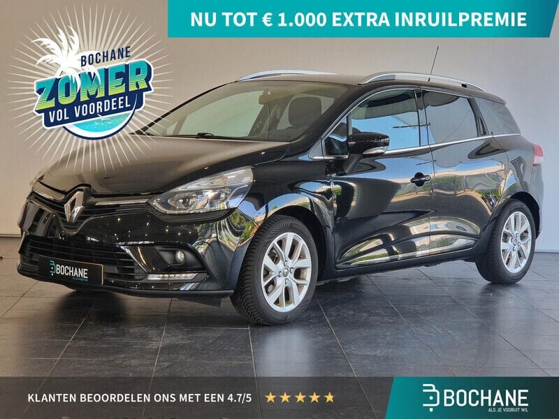 Zwart Gebruikt 2018 Renault Clio GrandTour LIMITED Stationwagen | € 12.245 (Eerlijke prijs) - Afbeelding 1/4