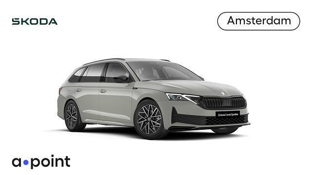 Grijs Nieuw 2025 Skoda Octavia SportLine Stationwagen | € 46.449 (Eerlijke prijs) - Afbeelding 1/4
