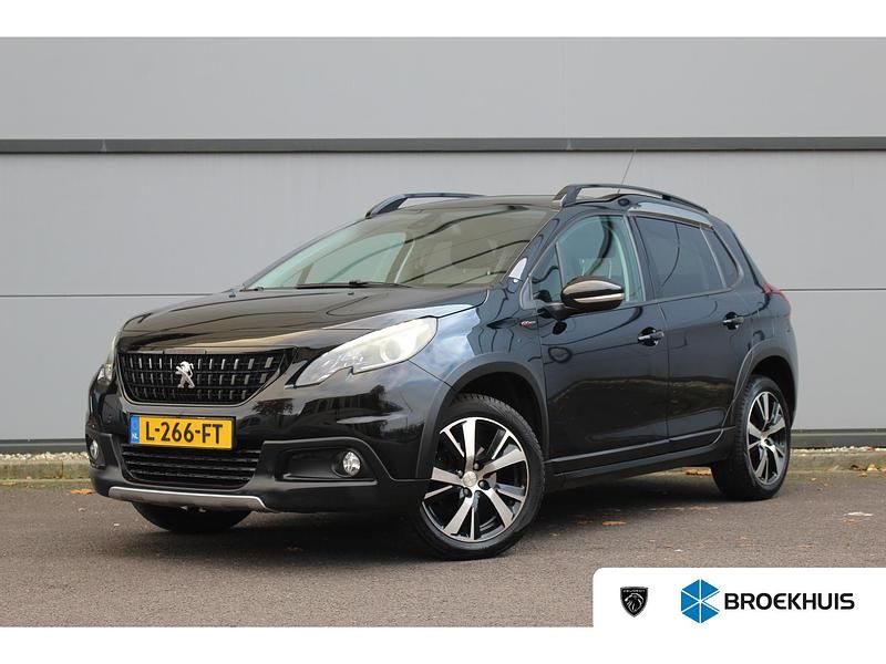 Zwart Gebruikt 2017 Peugeot 2008 GT-line SUV | € 11.895 (Eerlijke prijs) - Afbeelding 1/4