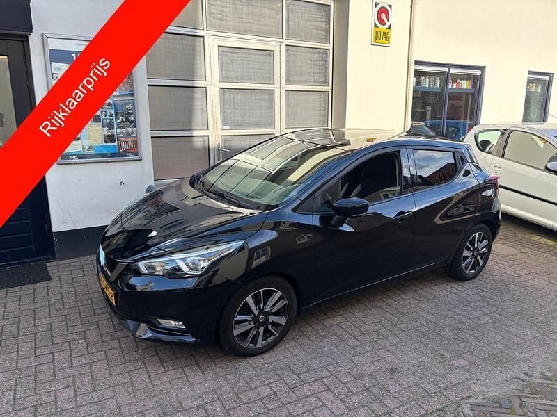 Zwart Gebruikt 2018 Nissan Micra N-Connecta Hatchback | € 9.650 (Eerlijke prijs) - Afbeelding 1/4