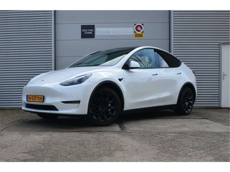 Wit Gebruikt 2021 Tesla Model Y Long Range SUV | € 37.999 (Eerlijke prijs) - Afbeelding 1/4