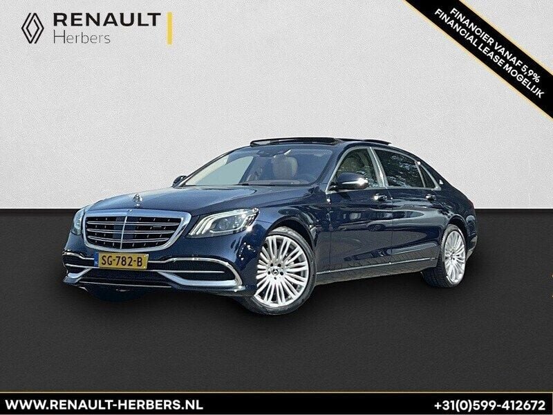 Blauw, metallic lak Gebruikt 2018 Mercedes S560 Sedan | € 86.950 - Afbeelding 1/4