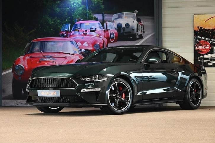 Groen (metallic) Gebruikt 2019 Ford Mustang Bullitt Coupé | € 59.000 - Afbeelding 1/4