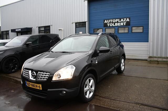 Zwart Gebruikt 2009 Nissan Qashqai Tekna SUV | € 4.750 (Goede deal) - Afbeelding 1/4