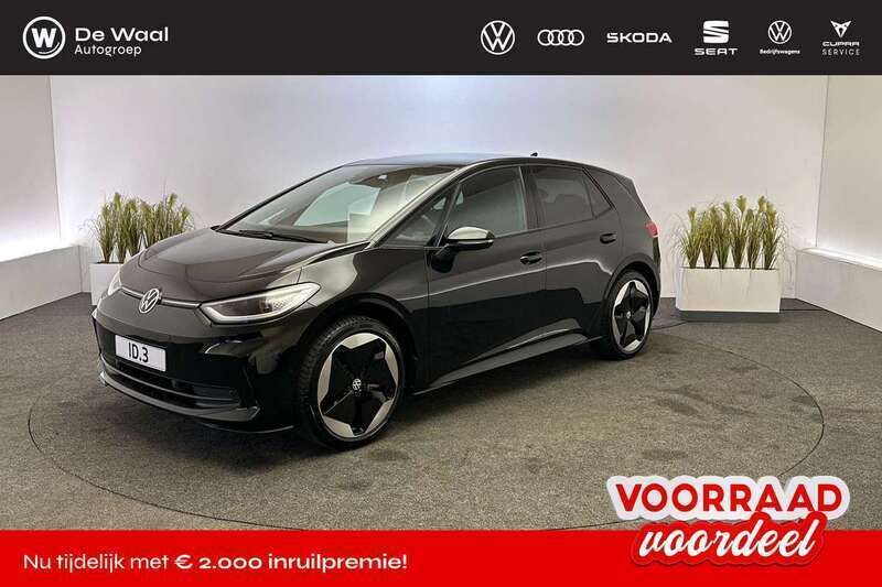 Zwart Nieuw 2025 VW ID.3 Pro Hatchback | € 40.495 (Iets duurder) - Afbeelding 1/4