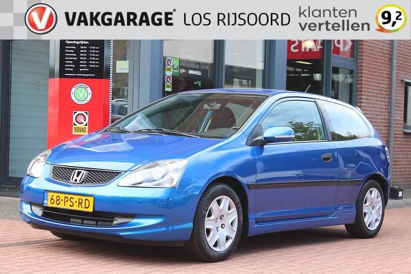 Blauw Gebruikt 2004 Honda Civic LS Hatchback | € 3.650 (Iets duurder) - Afbeelding 1/4