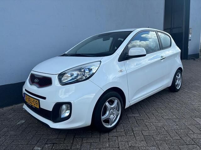 Wit Gebruikt 2014 Kia Picanto Hatchback | € 5.450 (Super prijs) - Afbeelding 1/4