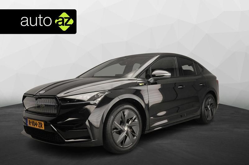 Zwart Occasion 2022 Skoda Enyaq iV Suite SUV | € 35.900 (Iets duurder) - Afbeelding 1/4