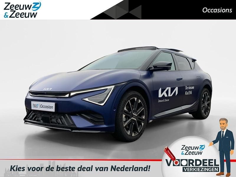 Blauw Nieuw 2024 Kia EV6 GT-Line SUV | € 49.930 (Super prijs) - Afbeelding 1/4