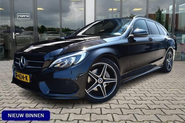 Zwart Gebruikt 2018 Mercedes C180 Sport Edition Stationwagen | € 22.900 (Eerlijke prijs) - Afbeelding 1/4